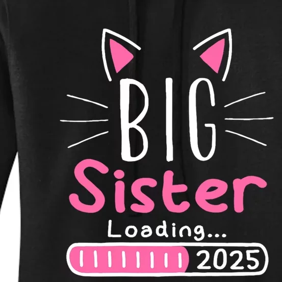 Promoted To Big Sister 2025 Im Going To Be A Big Sister 2025 Women's Pullover Hoodie