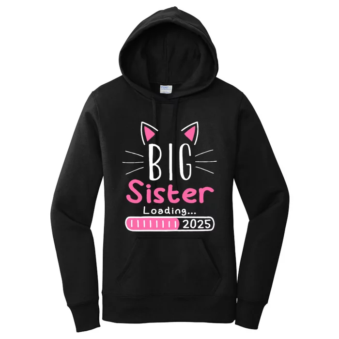 Promoted To Big Sister 2025 Im Going To Be A Big Sister 2025 Women's Pullover Hoodie