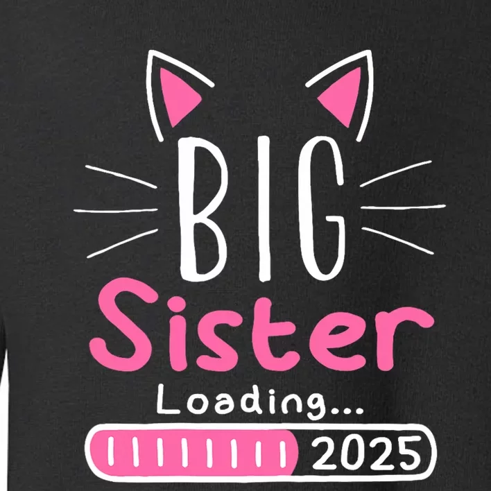 Promoted To Big Sister 2025 Im Going To Be A Big Sister 2025 Toddler Sweatshirt