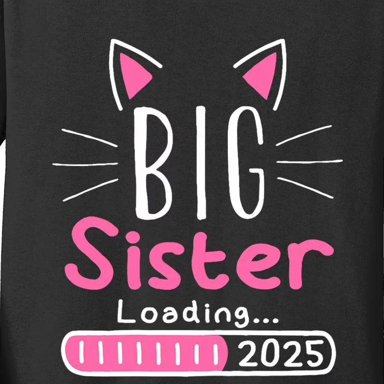 Promoted To Big Sister 2025 Im Going To Be A Big Sister 2025 Kids Long Sleeve Shirt