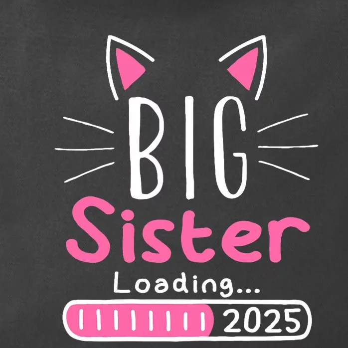 Promoted To Big Sister 2025 Im Going To Be A Big Sister 2025 Zip Tote Bag