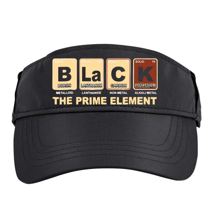 Periodic Table Black The Prime Element Black History Month Adult Drive Performance Visor