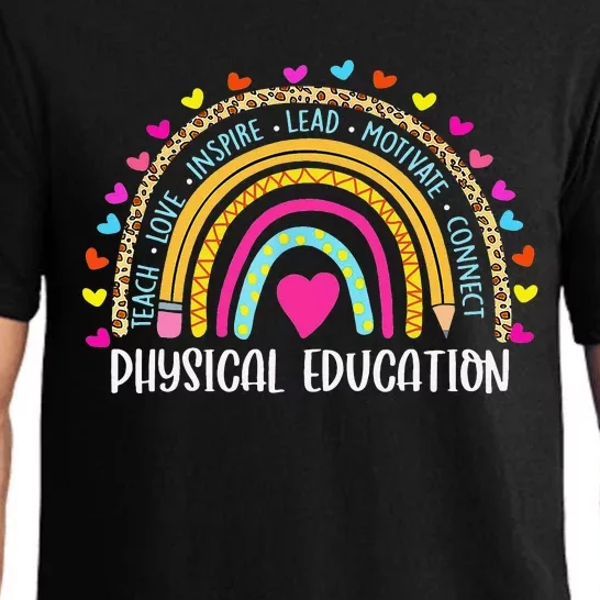 P.E. Teacher Boho Rainbow Funny Physical Education Teacher Pajama Set