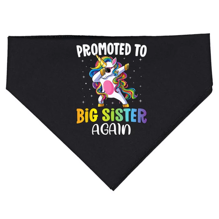 Promoted to Big Sister Again Sister Unicorn USA-Made Doggie Bandana