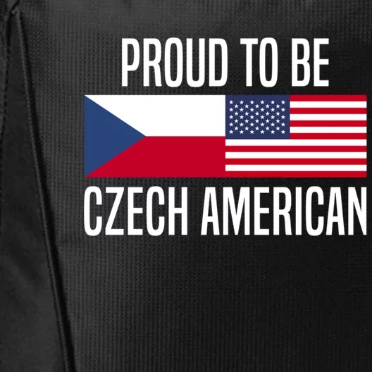 Proud To Be Czech American Gift City Backpack