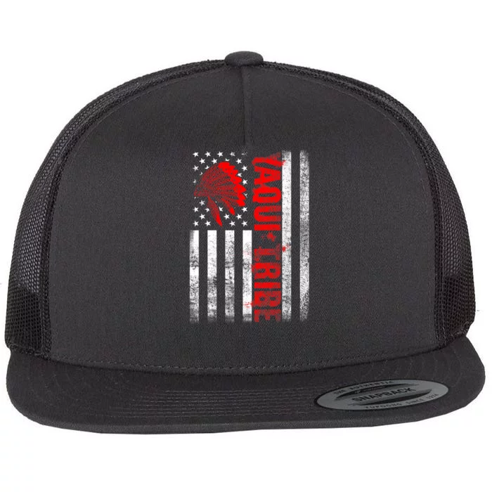 Proud To Be Yaqui Native American Indigenous Pride Indian Flat Bill Trucker Hat