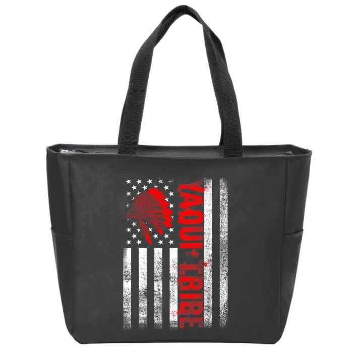 Proud To Be Yaqui Native American Indigenous Pride Indian Zip Tote Bag