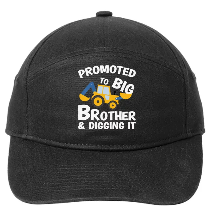 Promoted to Big Brother and Digging It Construction Brother 7-Panel Snapback Hat