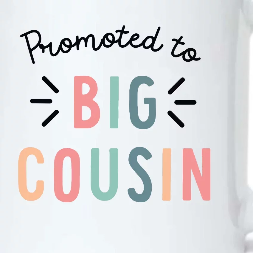 Promoted To Big Cousin Black Color Changing Mug