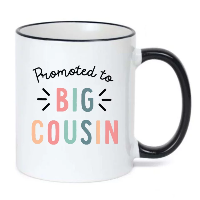 Promoted To Big Cousin Black Color Changing Mug