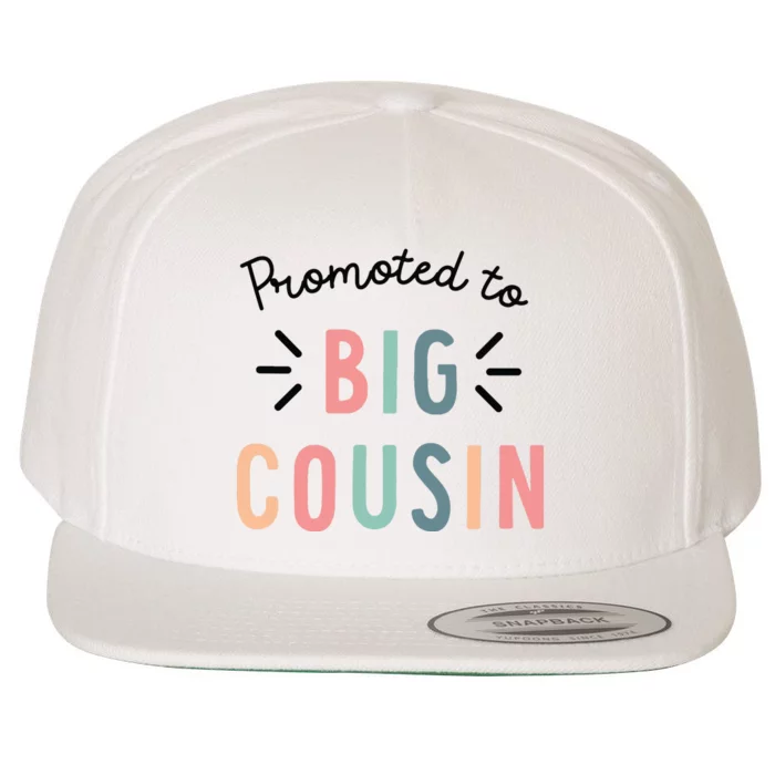 Promoted To Big Cousin Wool Snapback Cap