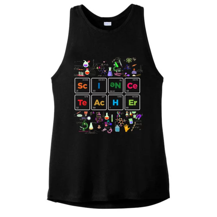 Periodic Table Chemist Nerd Science Teacher Chemistry Sweatshirt Ladies Tri-Blend Wicking Tank