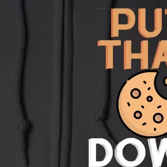 Put That Cookie Down! Jingle All The Way Arnold Schwarzenegger Full Zip Hoodie