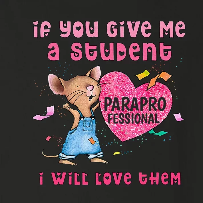 Paraprofessional Teacher Cute Heart Day Toddler Long Sleeve Shirt