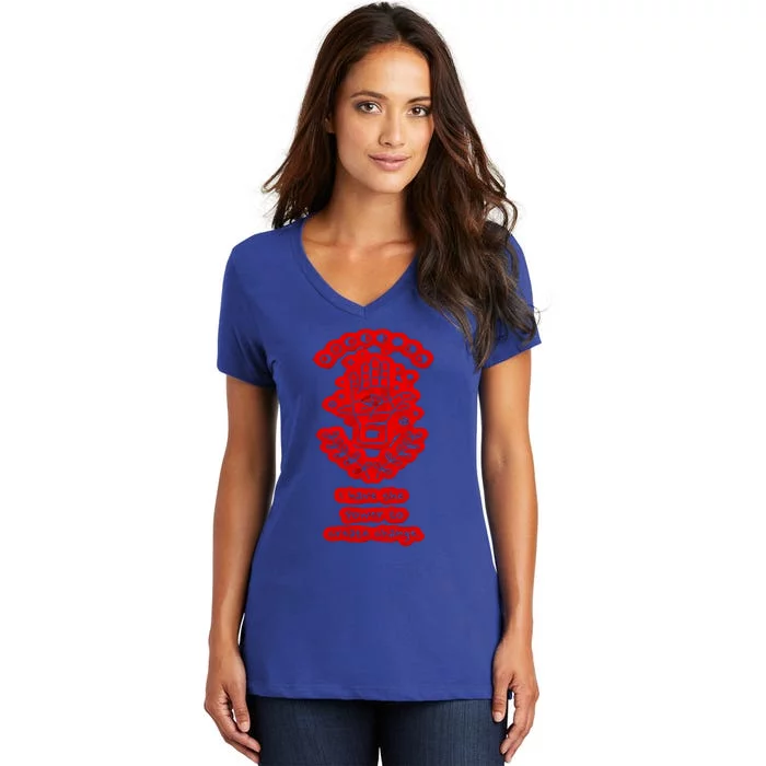 Power To Create Change Astrology Moon Cycle Philosophy Meaningful Gift Women's V-Neck T-Shirt