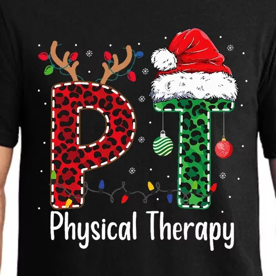 Physical Therapy Christmas Santa Hat Pt Therapist Xmas Pajama Set