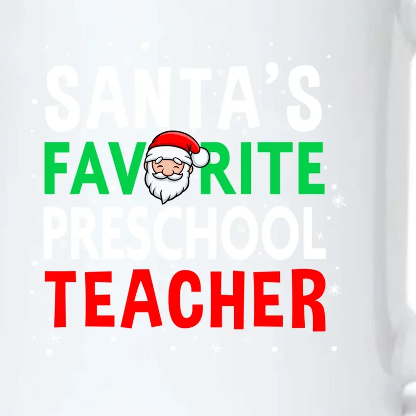 Preschool Teacher Christmas Gift SantaS Favorite Teacher Gift Black Color Changing Mug