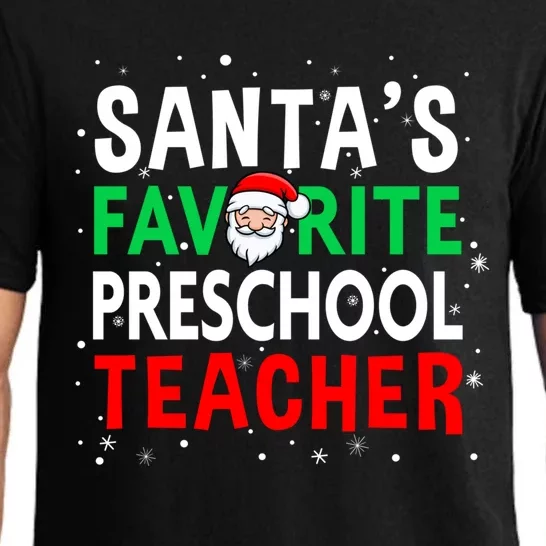 Preschool Teacher Christmas Gift SantaS Favorite Teacher Gift Pajama Set