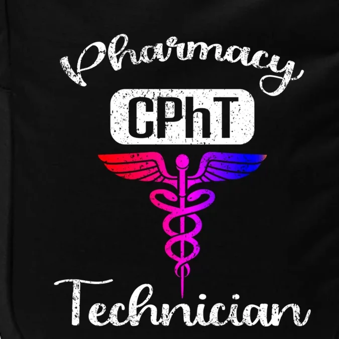 Pharmacy Technician Cpht Tech Pharmacist Gift Impact Tech Backpack