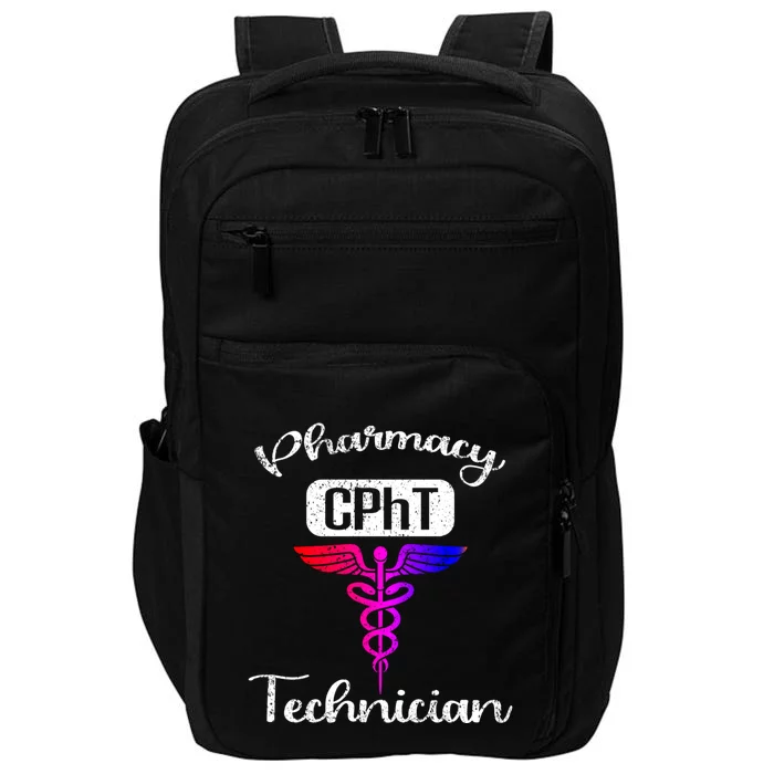 Pharmacy Technician Cpht Tech Pharmacist Gift Impact Tech Backpack