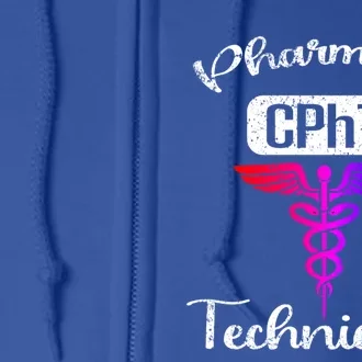 Pharmacy Technician Cpht Tech Pharmacist Gift Full Zip Hoodie