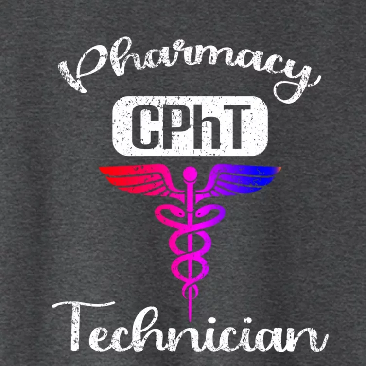 Pharmacy Technician Cpht Tech Pharmacist Gift Women's Crop Top Tee