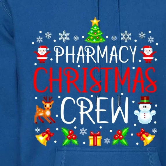 Pharmacy Tech Christmas Crew Matching Xmas Pharmacist Gift Premium Hoodie