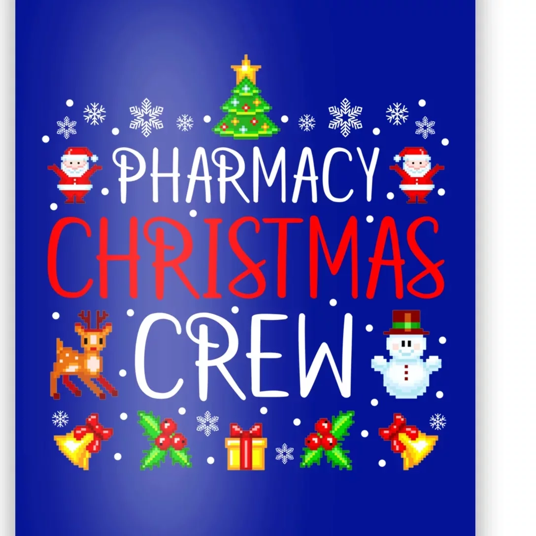 Pharmacy Tech Christmas Crew Matching Xmas Pharmacist Gift Poster