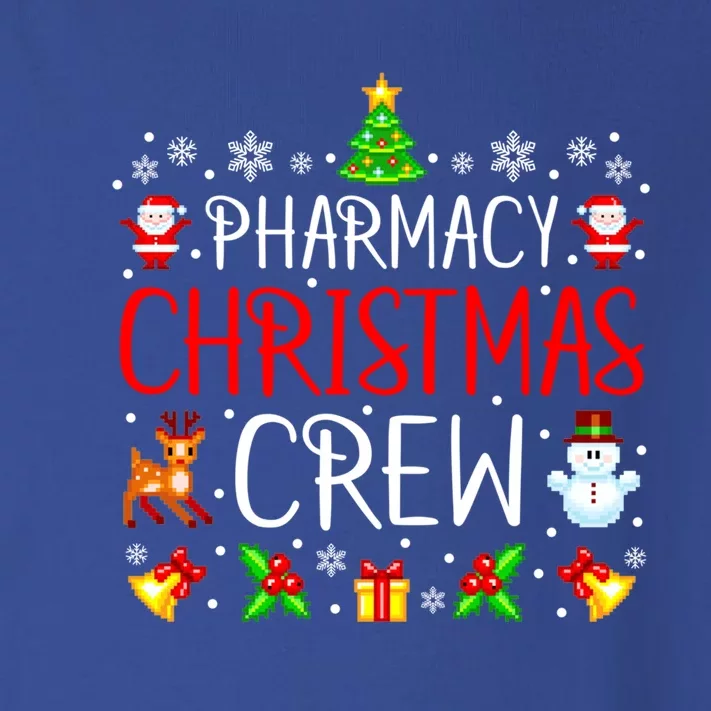 Pharmacy Tech Christmas Crew Matching Xmas Pharmacist Gift Toddler Long Sleeve Shirt