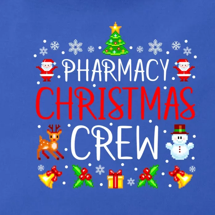 Pharmacy Tech Christmas Crew Matching Xmas Pharmacist Gift Zip Tote Bag