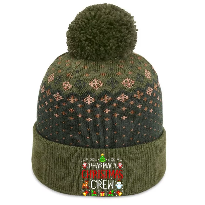 Pharmacy Tech Christmas Crew Matching Xmas Pharmacist Gift The Baniff Cuffed Pom Beanie