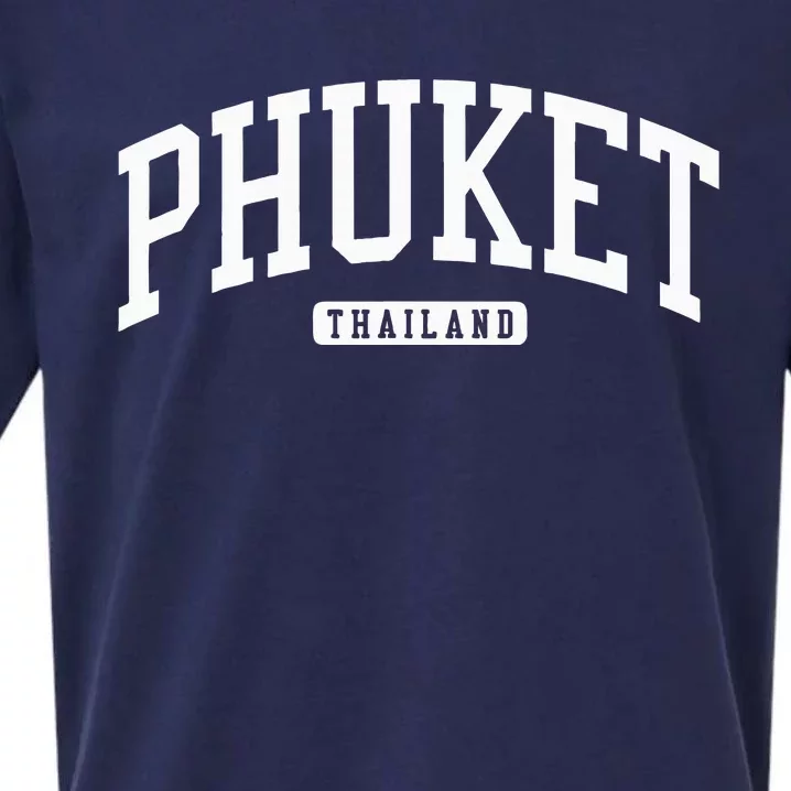 Phuket Thailand College University Style Sueded Cloud Jersey T-Shirt