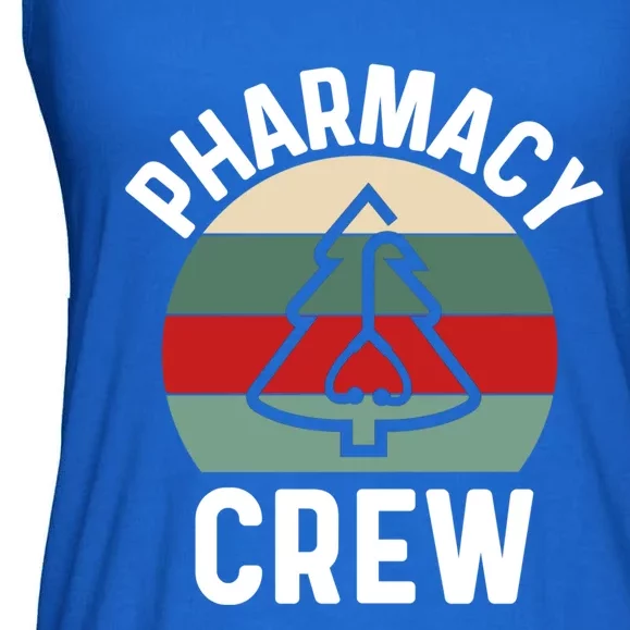 Pharmacy Tech Christmas Gift Retro Pharmacy Crew Pharmacist Gift Ladies Essential Flowy Tank