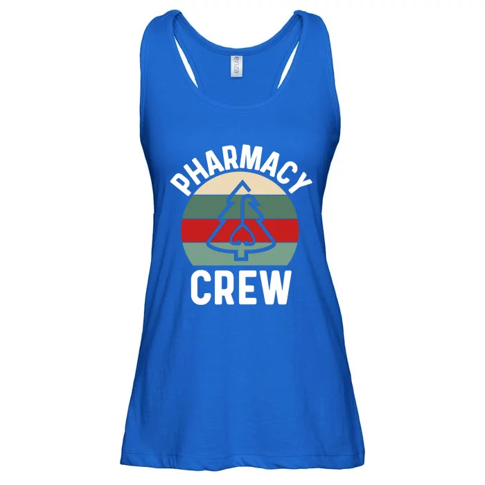 Pharmacy Tech Christmas Gift Retro Pharmacy Crew Pharmacist Gift Ladies Essential Flowy Tank