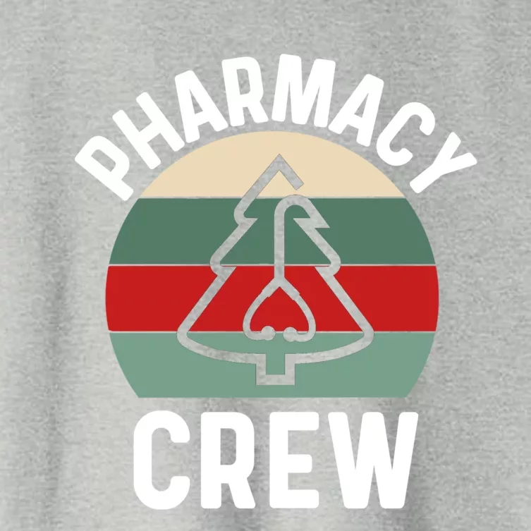 Pharmacy Tech Christmas Gift Retro Pharmacy Crew Pharmacist Gift Women's Crop Top Tee