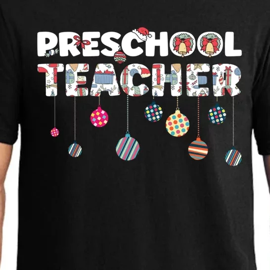 Preschool Teacher Christmas Vibes For Preschool Teacher Gift Pajama Set