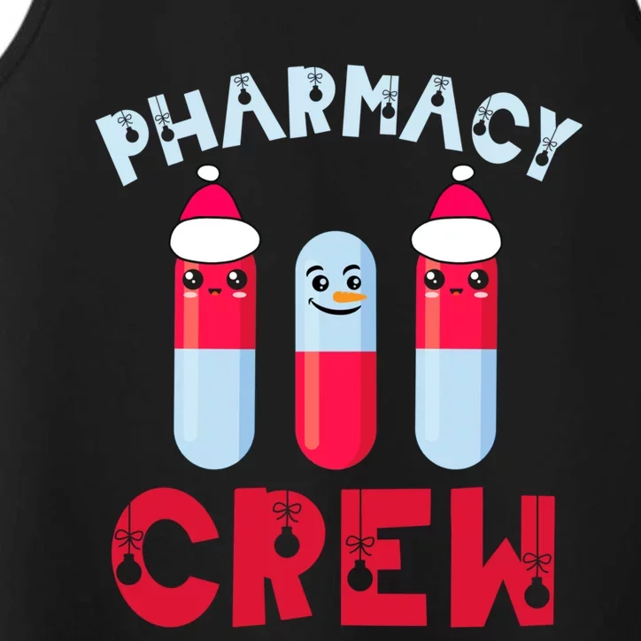 Pharmacy Tech Christmas Cool Gift Christmas Crew Pharmacy Team Funny Gift Performance Tank