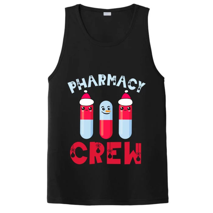 Pharmacy Tech Christmas Cool Gift Christmas Crew Pharmacy Team Funny Gift Performance Tank