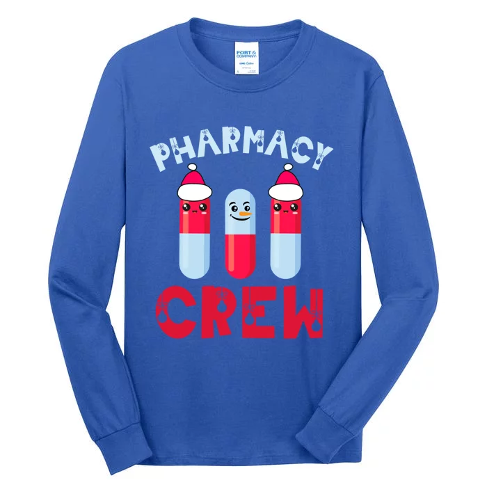 Pharmacy Tech Christmas Cool Gift Christmas Crew Pharmacy Team Funny Gift Tall Long Sleeve T-Shirt