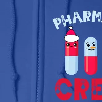 Pharmacy Tech Christmas Cool Gift Christmas Crew Pharmacy Team Funny Gift Full Zip Hoodie