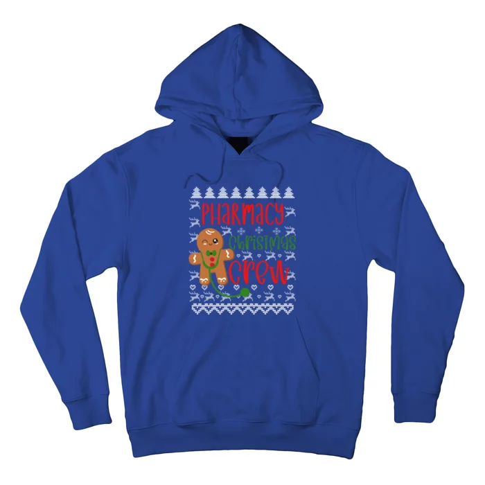 Pharmacy Tech Christmas Gift Pharmacy Crew Gingerbread Funny Gift Hoodie