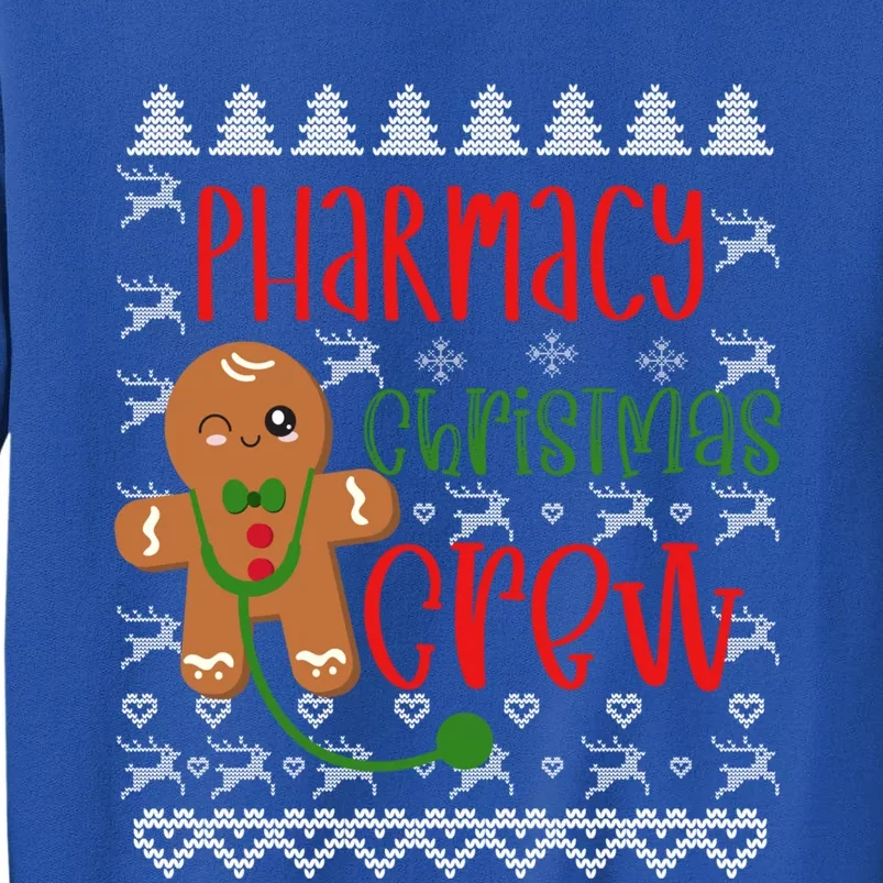 Pharmacy Tech Christmas Gift Pharmacy Crew Gingerbread Funny Gift Tall Sweatshirt