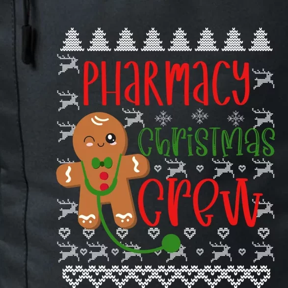 Pharmacy Tech Christmas Gift Pharmacy Crew Gingerbread Funny Gift Daily Commute Backpack