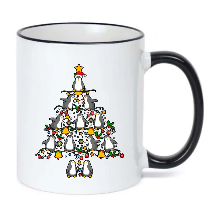 Penguin Tree Christmas Xmas Holiday Penguin Lover Meaningful Gift Black Color Changing Mug