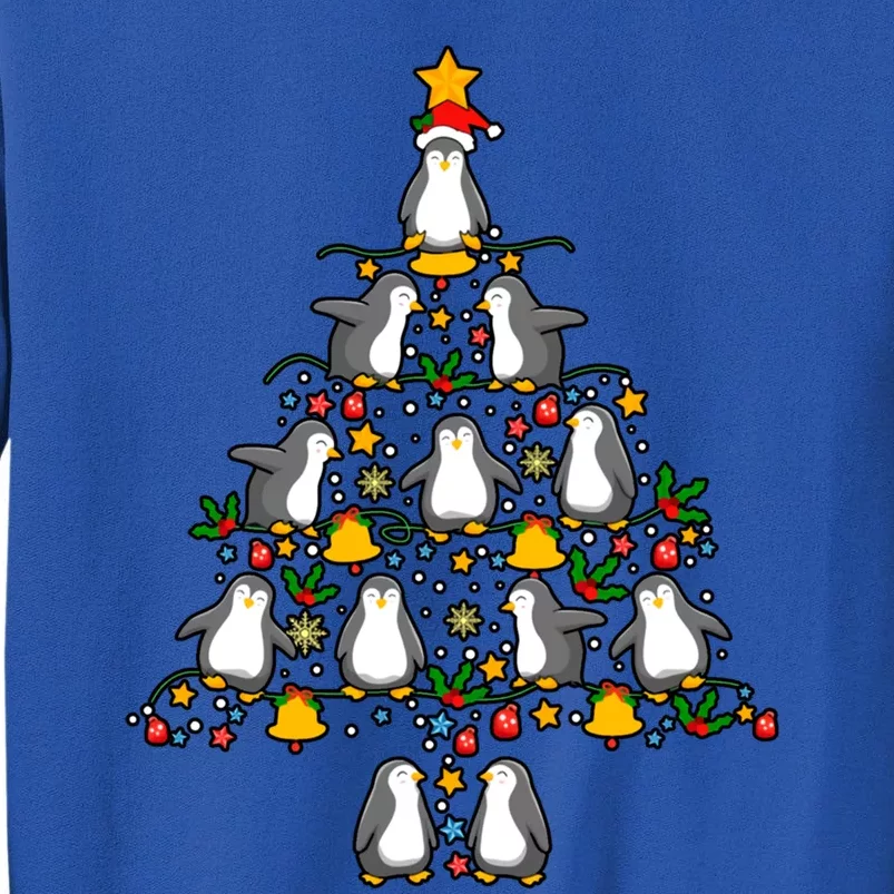 Penguin Tree Christmas Xmas Holiday Penguin Lover Meaningful Gift Tall Sweatshirt