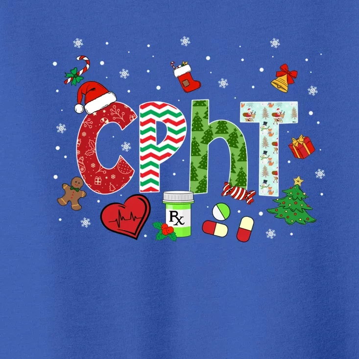 Pharmacy Technician Christmas Gift Cpht Xmas Pajama Meaningful Gift Toddler T-Shirt