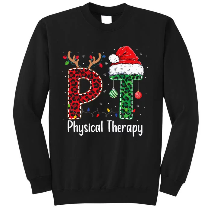 Physical Therapy Christmas santa hat xmas Tall Sweatshirt