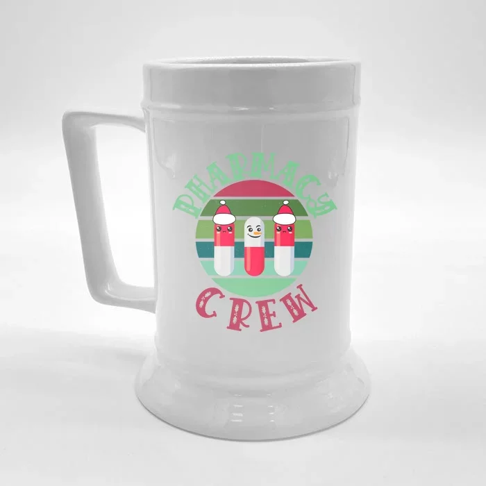 Pharmacy Technician Christmas Funny Gift Pharmacy Crew Pharmacist Gift Front & Back Beer Stein