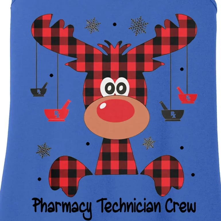 Pharmacy Technician Crew Reindeer And Christmas 2020 Gift Ladies Essential Tank