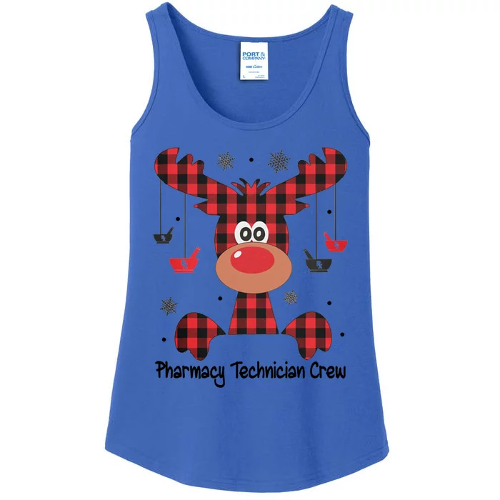 Pharmacy Technician Crew Reindeer And Christmas 2020 Gift Ladies Essential Tank